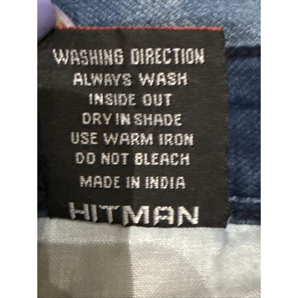 Hitman Denim Jeans Men's Size 42 X 32 Denim DIV-91 Raw Vintage EST 1991 Med Wash - Picture 8 of 13